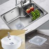 2 Pack Drain Hair Catcher Shower Drain Cover Strainer, Silicone