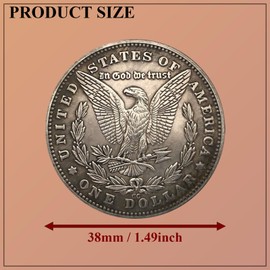 LFWATAXY 4PCS Vintage Hobo Coin Collection, 1881 Antique Morgan Tramp Coin 1921 Skeleton Beauty Girl Scary Pirate Skull Two-Hand Skull Head Hobo Coin, Silver-Plated Commemorative Crafts for (Style-2)