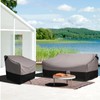 FORSPARK Patio Furniture Covers Waterproof, Outdoor 3-Seater Sofa Covers, Fits