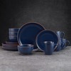 Pfaltzgraff Hunter 16 Piece Dinnerware Set, Service for 4, Blue