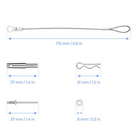 KEMIMOTO X3 Clutch Cover Pin Kit, 11 PCS Quick Release Belt Tool Compatible with Can Am Maverick X3 2017-2025 Clutch Cover Gasket OEM Replace#715005045