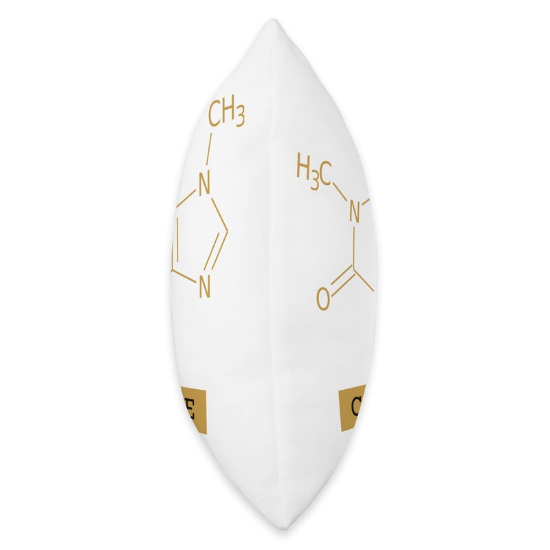 Good Vibes Gifts Caffeine Molecule Throw Pillow, 18x18, Multicolor