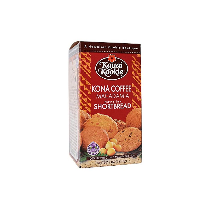 Kauai Kookies Kauai Kona Coffee Macadamia, 5 oz.