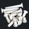 CONPHERON Nylon Phillips Countersunk Screws Plastic Machine Screws White M4
