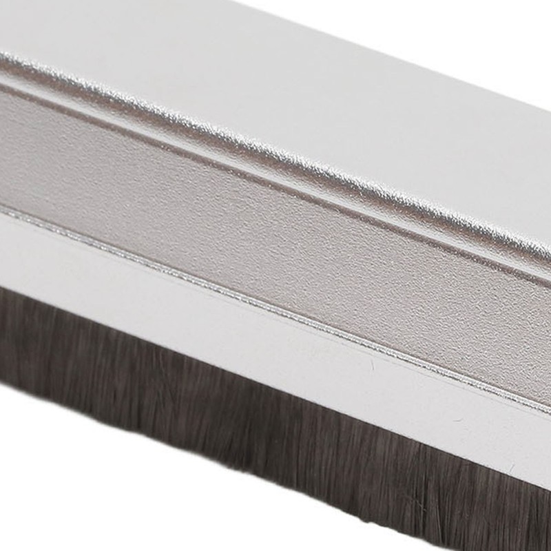 Vinyl Record Brush Aluminum Alloy Anti Static Fine Bristles Audio