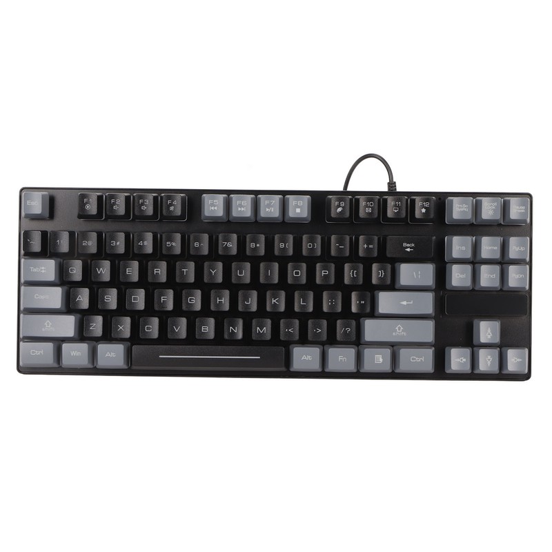 Mechanical Gaming Keyboard Multifunction 87 Keys Colorful Backlight USB Wired