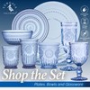 Yungala Blue highball glasses, set of 6, volume - 10oz,