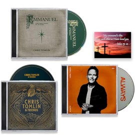 Chris Tomlin "Worship & Praise" Collection: Emmanuel Christmas Songs Of Worship / Chris Tomlin & Friends / Always / + Including Bonus Art Card