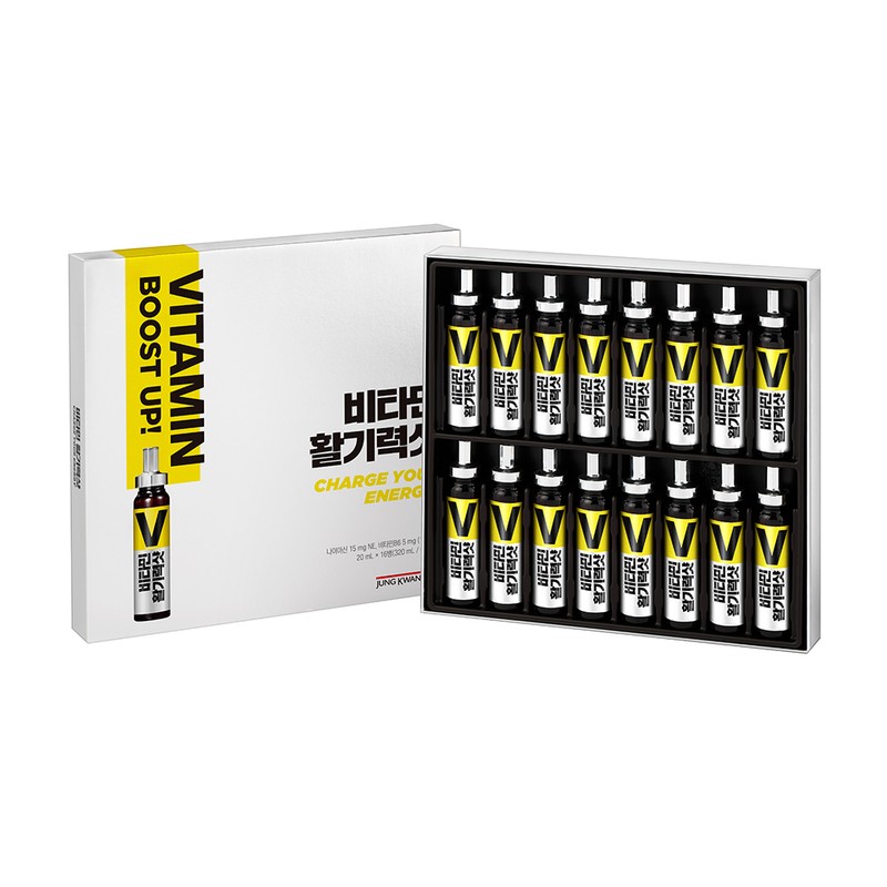 CheongKwanJang 정관장 비타민 활기력 샷 20ml 16병 Korean Ginseng Vitamin