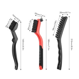 9 Pcs Set Wire Brush Wire Brushes,Wire Brush Set for Cleaning (Brass, Stainless Steel & Nylon Bristles) for Multi-Purpose Uses, Metal, Stove, Sink, Rus-t & Welding Slag .