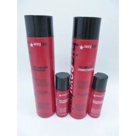 BIG SEXY HAIR VOLUMIZING SHAMPOO & CONDITIONER  10.1 oz & TRAVEL SIZE 1.7 oz