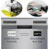 Dishwasher Magnet Clean Dirty Sign Indicator, Clean/Dirty Reversible Sign White/Black,