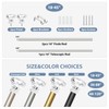 TVWOO Acrylic Crystal Silver Curtain Rod 18-45",Clear Bling Diamond Finials