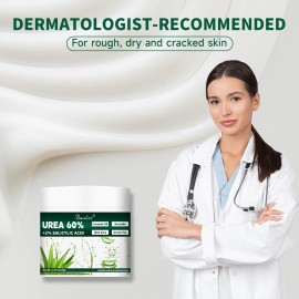 Danliss Urea Cream 60% with 2% Salicylic Acid – 60 Percent Urea Maximum Strength for Dry