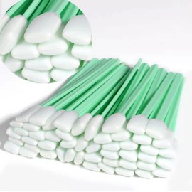 DIFEIUKI Industrial Cotton Swabs, Set of 100, Long Cotton Swabs, Sponge Swabs, Good Suction, Anti-Static, Cleaning, Crevice Brush, Pollution Removal, For Lenses, Printers, Optics, Discs, Sponge Cotton