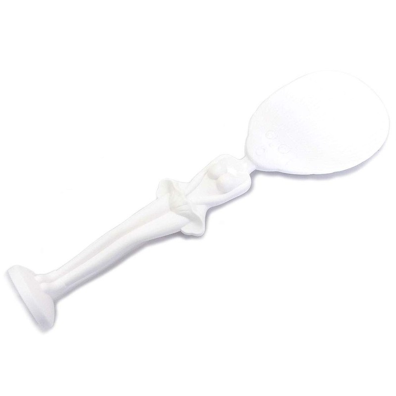 Cute Kitchen Non-Stick Lady Rice Paddle Spoon Tool, PP Shape