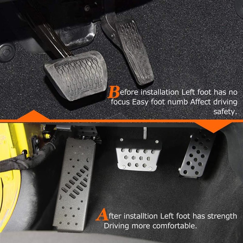 ADTOPI JL Dead Pedal, Gladiator Dead Pedal Left Side Foot