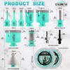 LEKOMESH Tile Hole Saw Kit for Porcelain - (6/8/10/35/50/65mm+Finger Bit+Drilling