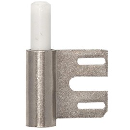 Gedotec Steel Frame Band Variant Frame Part V 8100 WF Nickel-Plated for Interior and Revolving Doors | DIN Left & Right Stop | Made in Germany | Load Capacity 40 kg | Pack of 2 - Special Frame Part