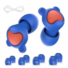 Kids Ear Plugs (6-12 yrs) - Reusable Noise Relief Earplugs for Focus, Travel, Concerts, Socializing, Sports Events, Noise Sensitivity - 8 Ear Tips in XS/S/M/L,BURD