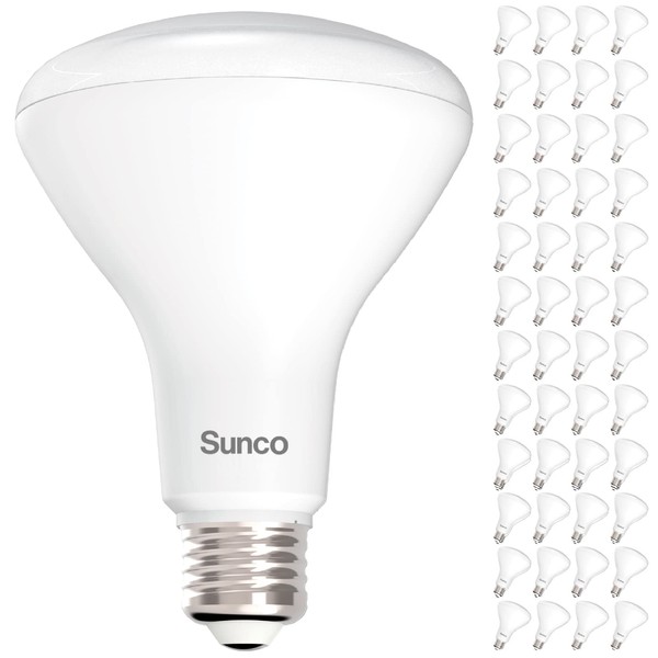 Sunco 48 Pack BR30 LED Bulbs Indoor Flood Lights 11W Equivalent 65W, 3000K Warm White, 850 LM, E26 Base, 25,000 Lifetime Hours, Interior Dimmable Recessed Can Light Bulbs - UL & Energy Star