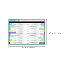 TEHAUX 2026 Wall Calendar: Year Planner, 12 Month Full Year Calendar, Horizontal Vertical and Large Monthly Wall Planner for Planning and Organizing