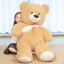 CHUBBYJOY 43” 51” Weighted Teddy Bear Giant Plush Bears Cute Stuffed Animal Plush Toys Large Bear Cuddly Doll Gift for Kids Boys Girls Birthday Christmas Valentine's Day:_Blue_51inch/130cm
