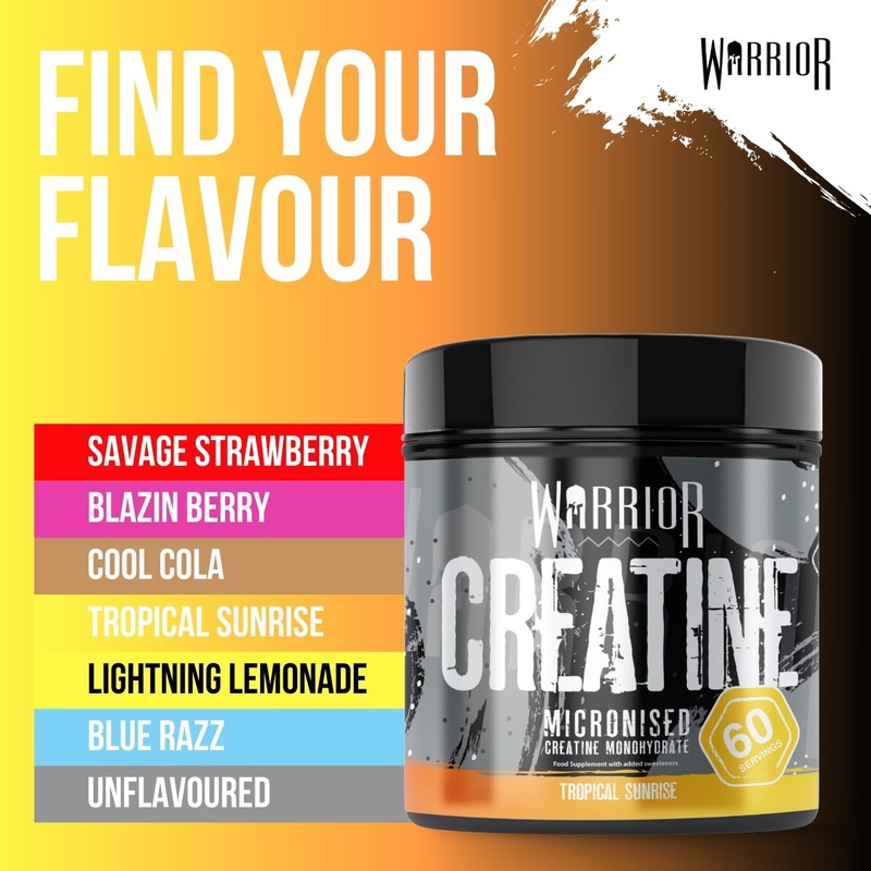 Warrior Creatine Monohydrate Powder 300g – Micronised – Proven to