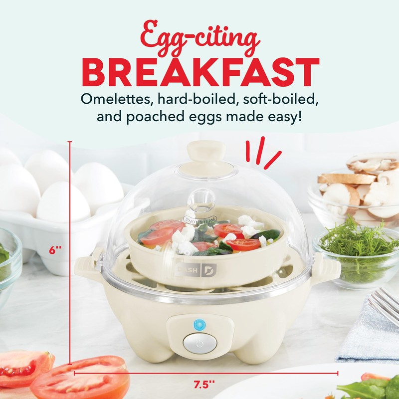 DASH Rapid Egg Cooker: 7 Egg Capacity Electric Egg Cooker