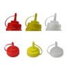 3PCS 360ML/12OZ Refillable Empty Squeeze Sauce Condiment Plastic Bottles Container