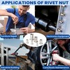 230Pcs Rivet Nut Assortment Kit,Stainless Steel Rivet Nuts M3 M4