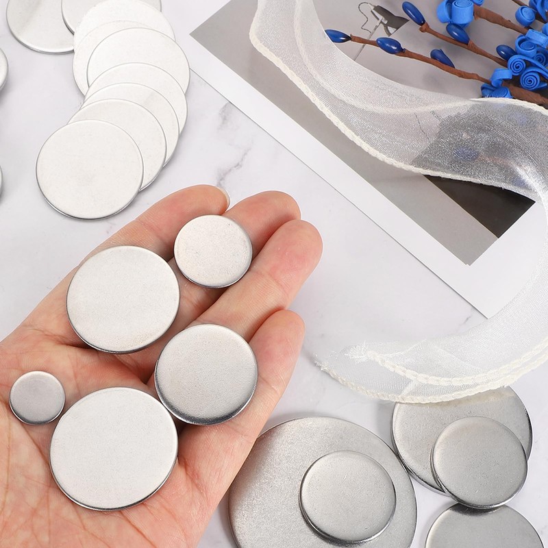 uxcell 50Pcs Stainless Steel Disc, 3/8"(10mm) Dia 0.04"(1mm) Thick 304