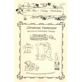Christmas Yesteryear Hot Iron Embroidery Transfers