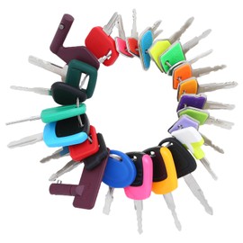 La Macaza 25PCS Heavy Equipment Keys Set, Construction Ignition Key Set Fit Yanmar, Kubota, Case, JCB, JD, CAT, Hyster For Operators & Construction Workers