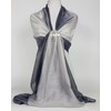 GFM® Two Tone Silk Scarf Shawl for Evening Wedding Bridesmaids