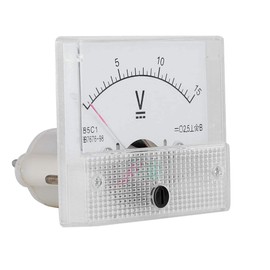 WANGCL Analog Mini Ammeter Voltmeter Professional Durable 2.5 Accuracy Voltage Analog Voltmeter Panel Ammeter Current Voltmeter CC 85 Analog Current C1 (DC 0-15V)