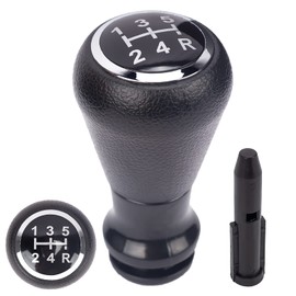 SOEWIOU 5 Speed Gear Knob 106 107 205 206 207 301 306 307 308 406 407 605 807 2008 3008 5008 C2 C3 C4 B6 B9 (Black Cover)