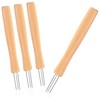 com-four 4 x jacket potato forks with 3 prongs, made