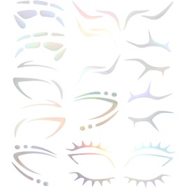 PRETYZOOM 6 piezas Pegatinas de Maquillaje para Ojos Tatuajes Temporales de Delineador y Sombra de Ojos Adhesivos Decorativos para Halloween Carnaval y Cosplay para Fiesta y Disfraz
