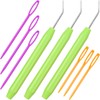 WILLBOND Knitting Machine Hooks Crochet Hook with Practical Rubber Handles
