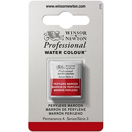 Winsor & Newton Professional Water Colour Paint, Half Pan, Perylene Maroon