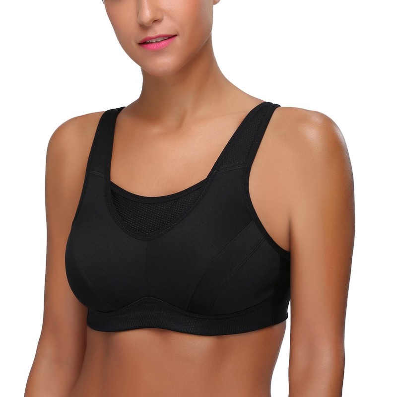 WingsLove - Brasier Deportivo para Mujer, Cobertura Completa, de Alto