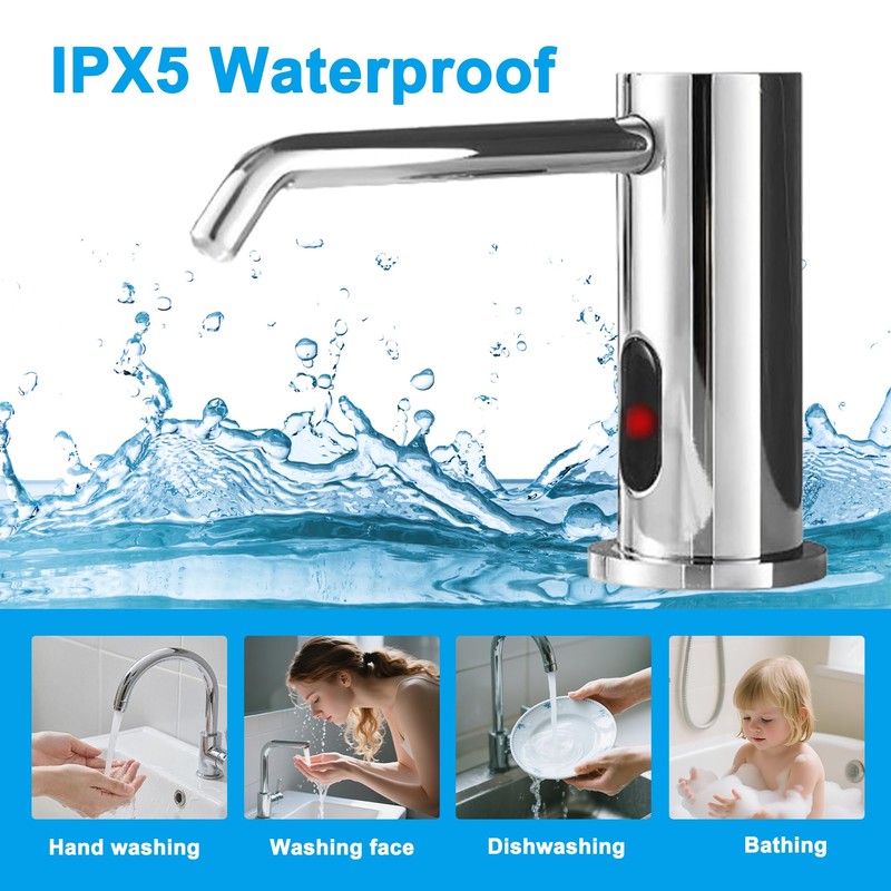 Touchless Soap Dispenser Automatic Liquid Dispenser for Kitchen Bathroom Upgraded