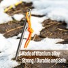 TiTo Titanium Outdoors Tent Pegs Or Tent Stakes 6pcs- Ultralight