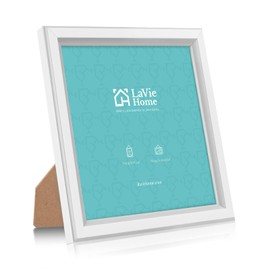 LaVie Home 5x5 Picture Frames (12 Pack, White) Simple Designed Photo Frame with High Definition Glass for Wall Mount & Table Top Display, Set of 12 Classic Collection
