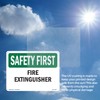 Fire Extinguisher OSHA SAFETY FIRST Rigid Plastic Sign 24 Inch