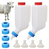 2PCS 800ml Lamb Feeding Bottle Goat Feeder Bottles Hang Upside