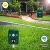 Solar Animal Repeller. Ultrasonic Animal Repellent. with Flashing LED Light