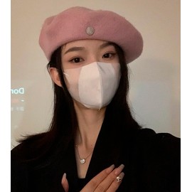 Women Wool Beret Hat Classic French Wool Hat Artist Beret Cap Winter Solid Color French Beanie Cap Hat Vintage Berets