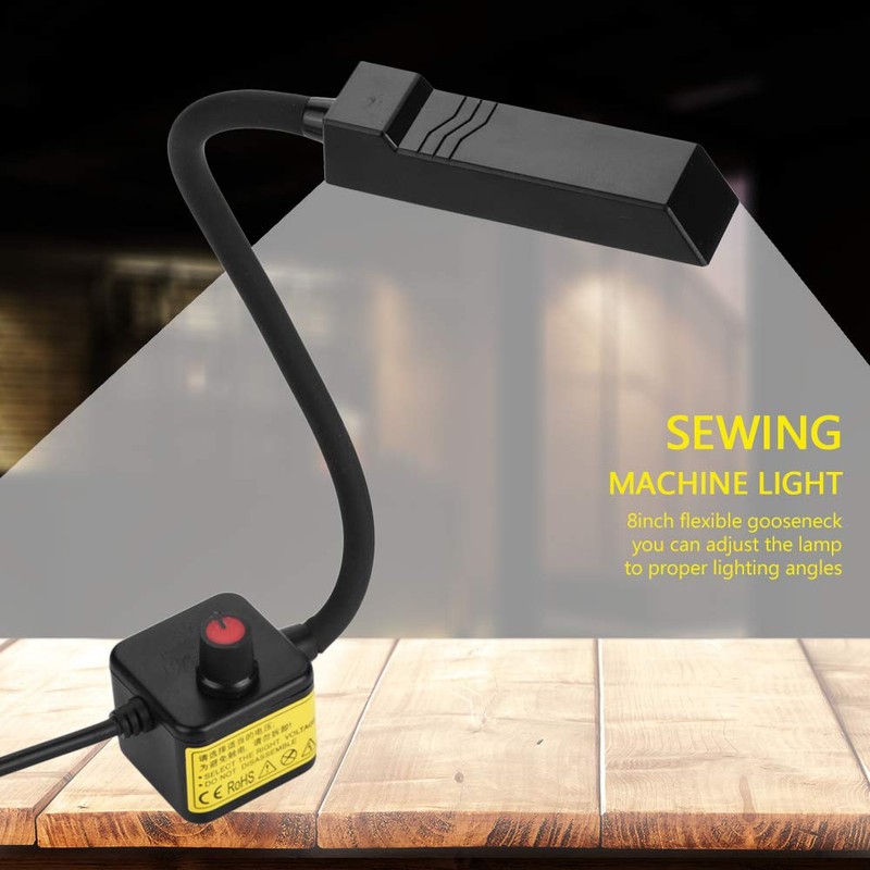 LED Sewing Machine Light with Magnetic Base, 30 LEDs, Adjustable